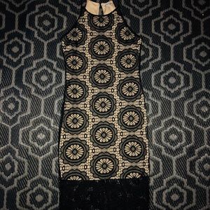 Womens size small lace nude midi dress